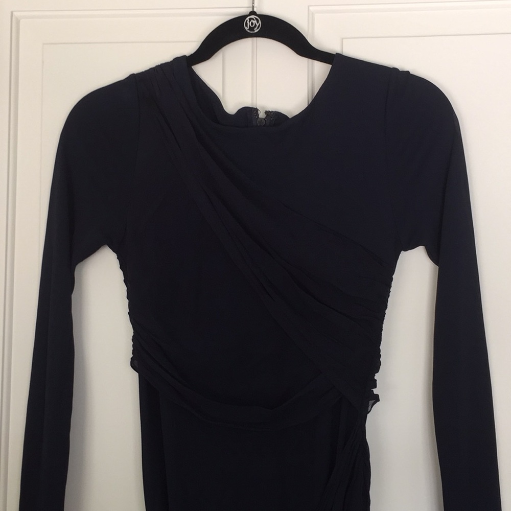 Alice and Olivia Navy Longsleeve Dress